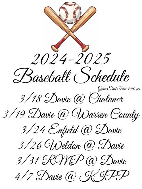 Baseball Schedule